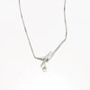 Simply Silver Plated Pearl Necklace